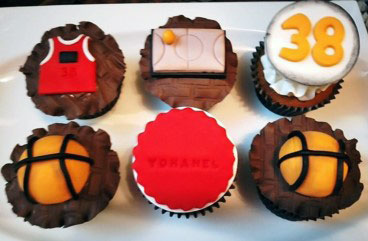 Cupcakes fútbol y basquet