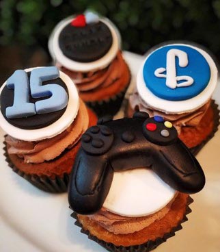 Cupcakes 15 años play station